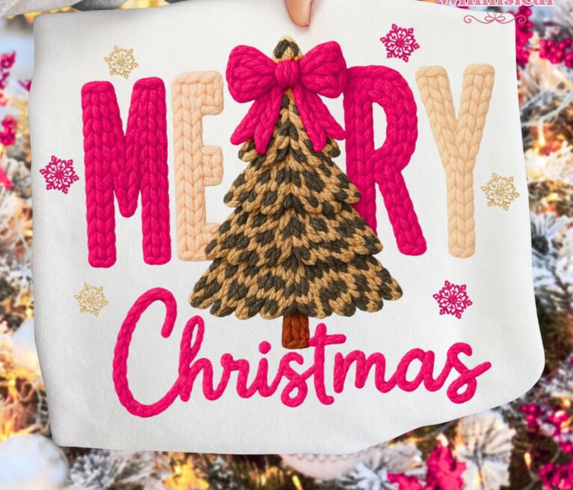 Merry Christmas Hot Pink