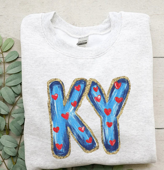 Blue Kentuckyand Hearts