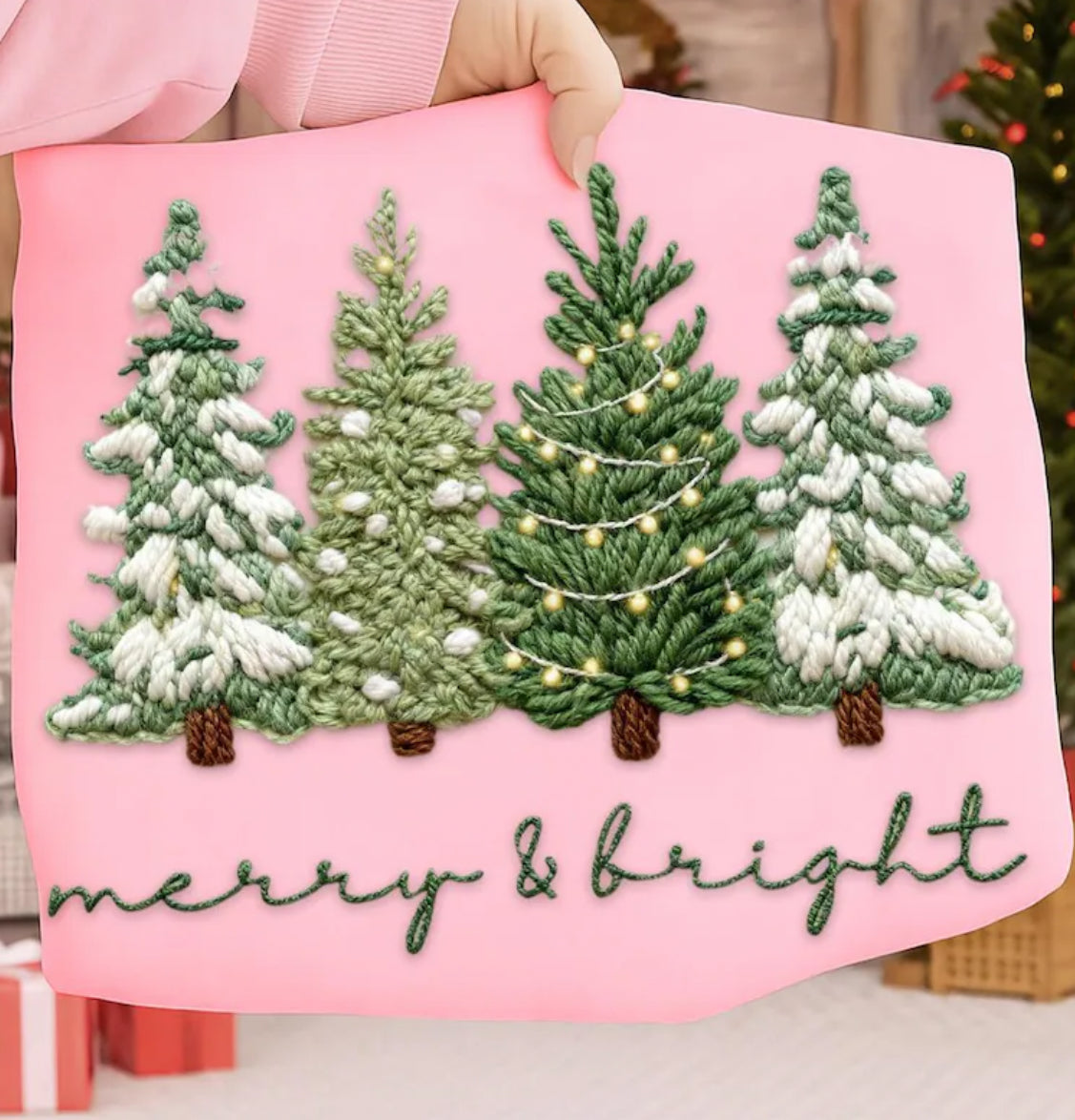 Faux Yarn Christmas Tree