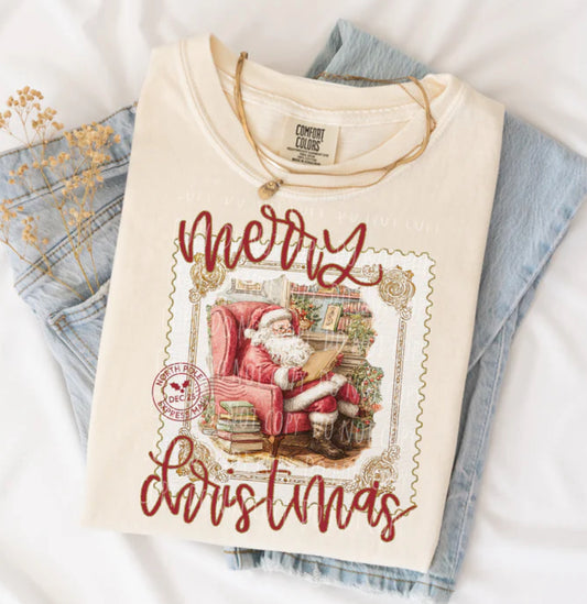 Merry Christmas Santa Stamp