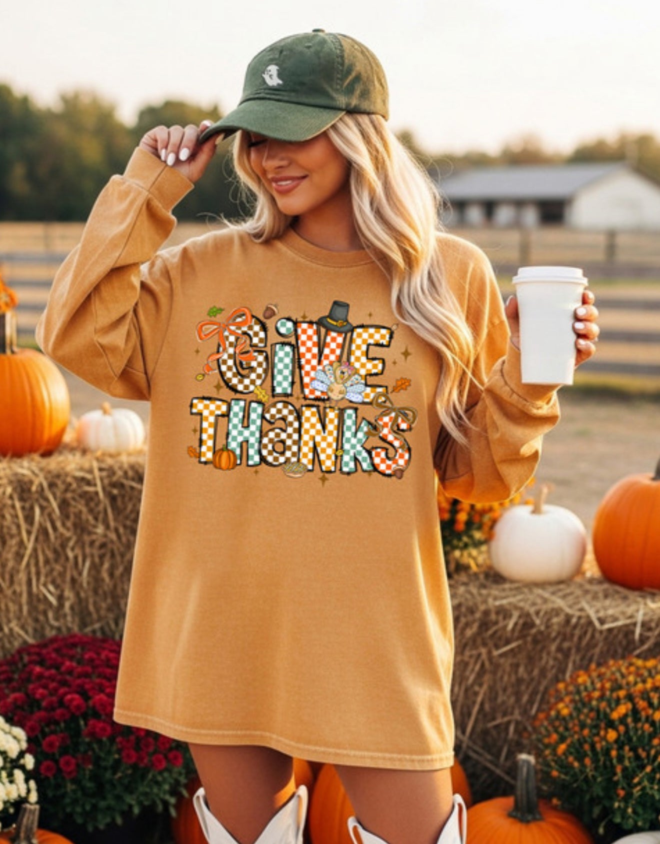 Give THANKS (Checkered)