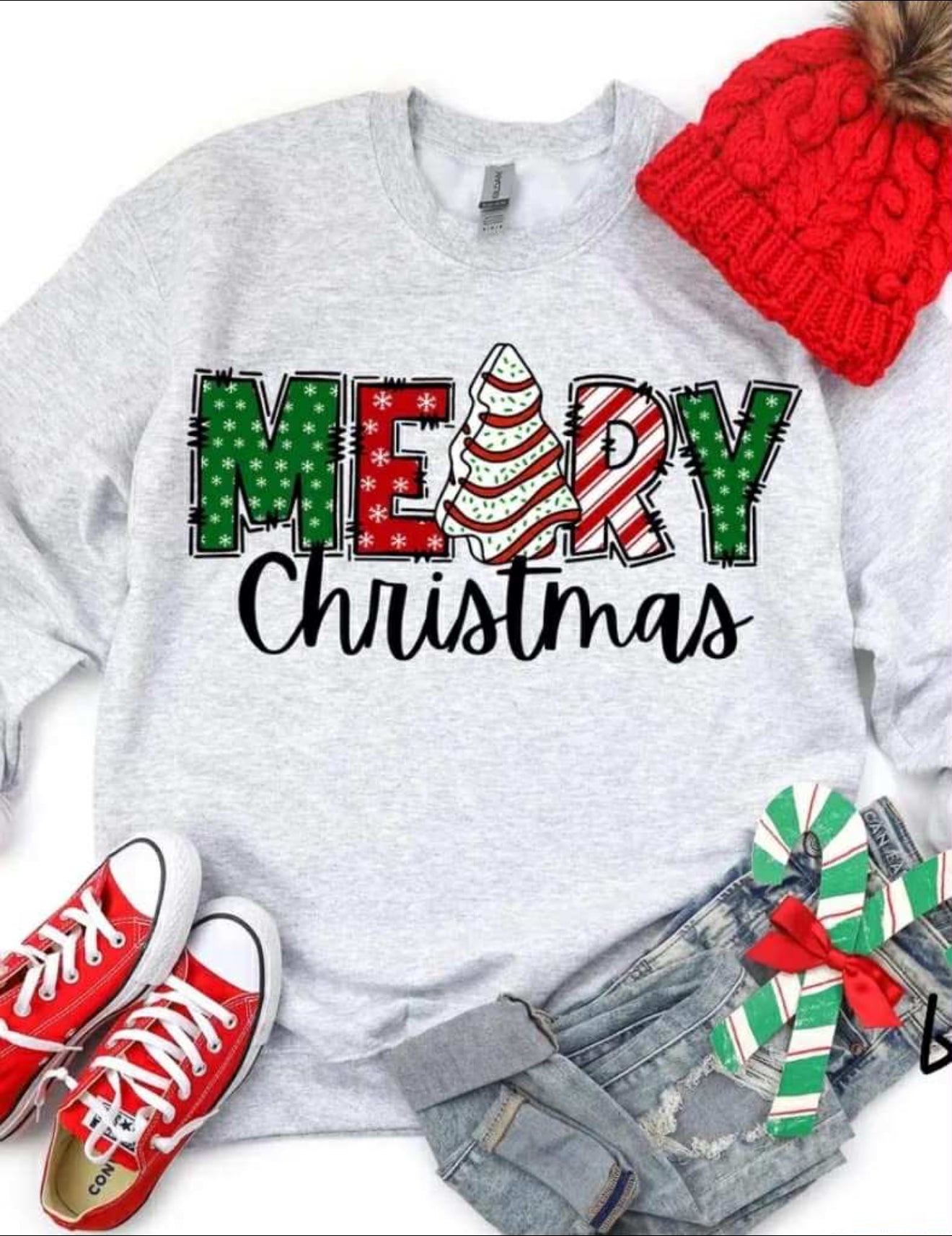 Merry Christmas Tree Cake